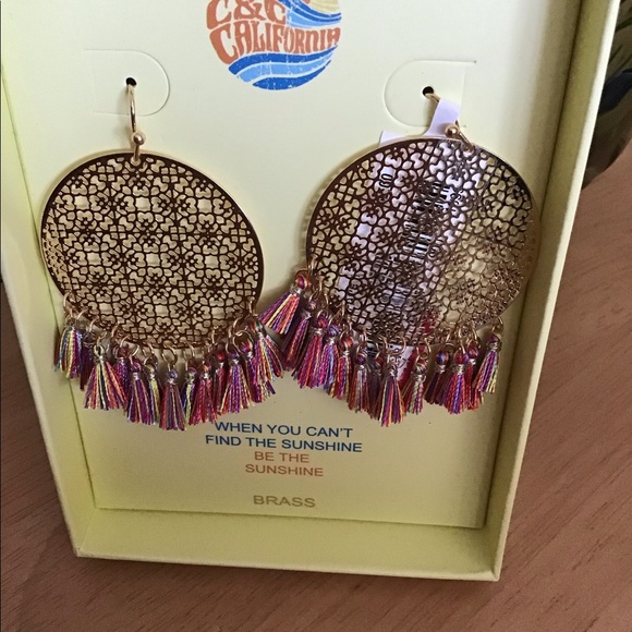 C&C California Jewelry - 2/$30 NIB C&C California earrings w/mini tassels